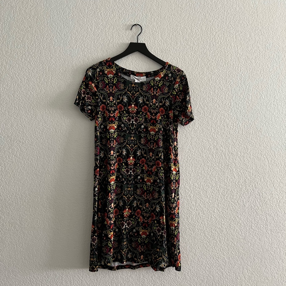 Workshop Republic Clothing Black and Green Casual Sheath Dress